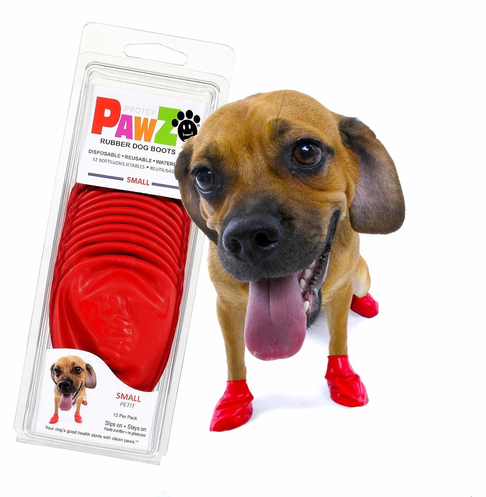 Pawz Dog Boots, Durable, Red, Small Produktbild 