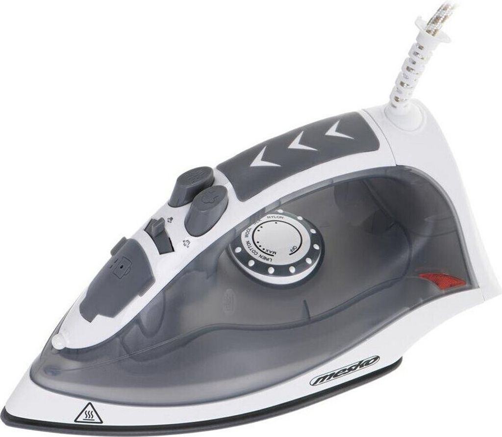 Mesko | MS 5037 | Steam Iron | 2800 W | Water tank capacity 170 ml | Continuous steam 35 g/min | Grey
