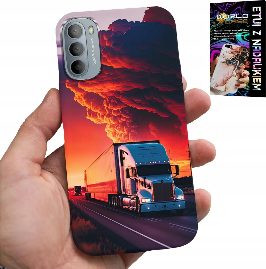 Custodia Motorola G31/G41 Tir Truck + Pellicola Idrogel Anturto