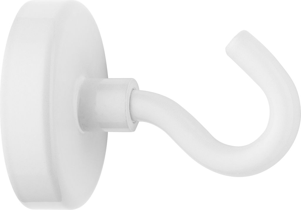 Magnethaken Haftkraft bis ca. 60 kg weiß extra stark Magnet Haken