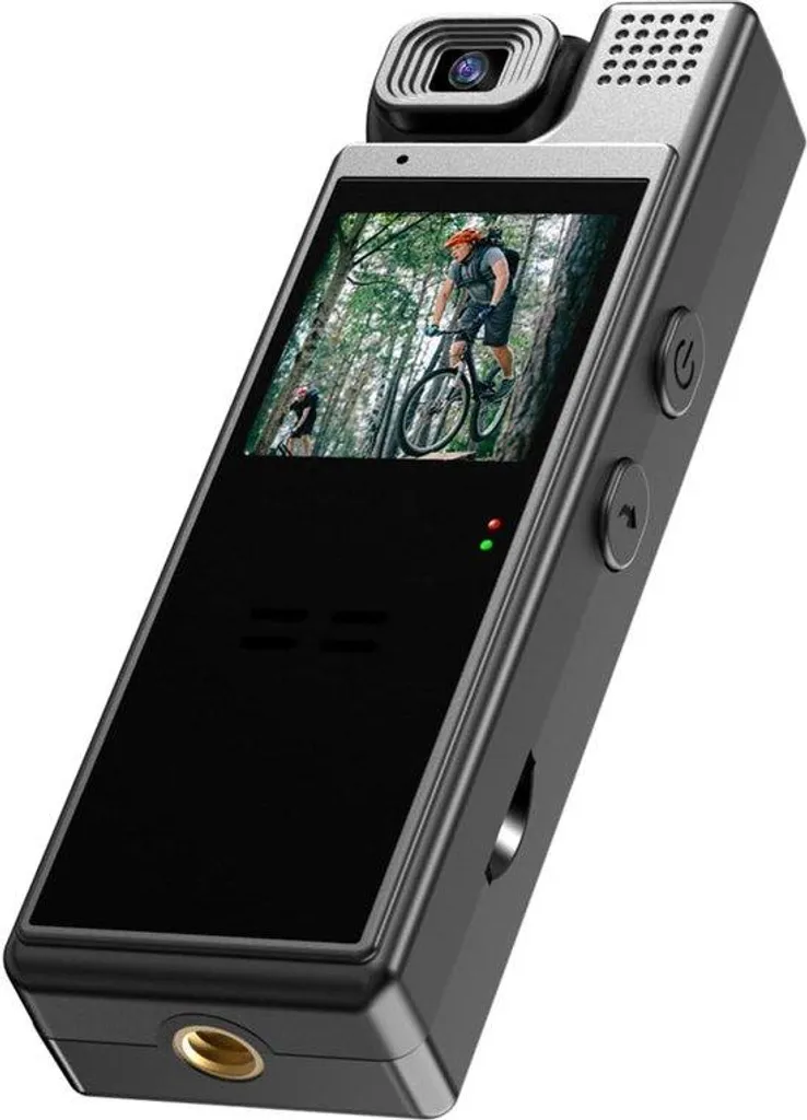 Caméra Corporelle 4K avec Objectif Pivotant 180° et Écran TFT 1,3 Pouce