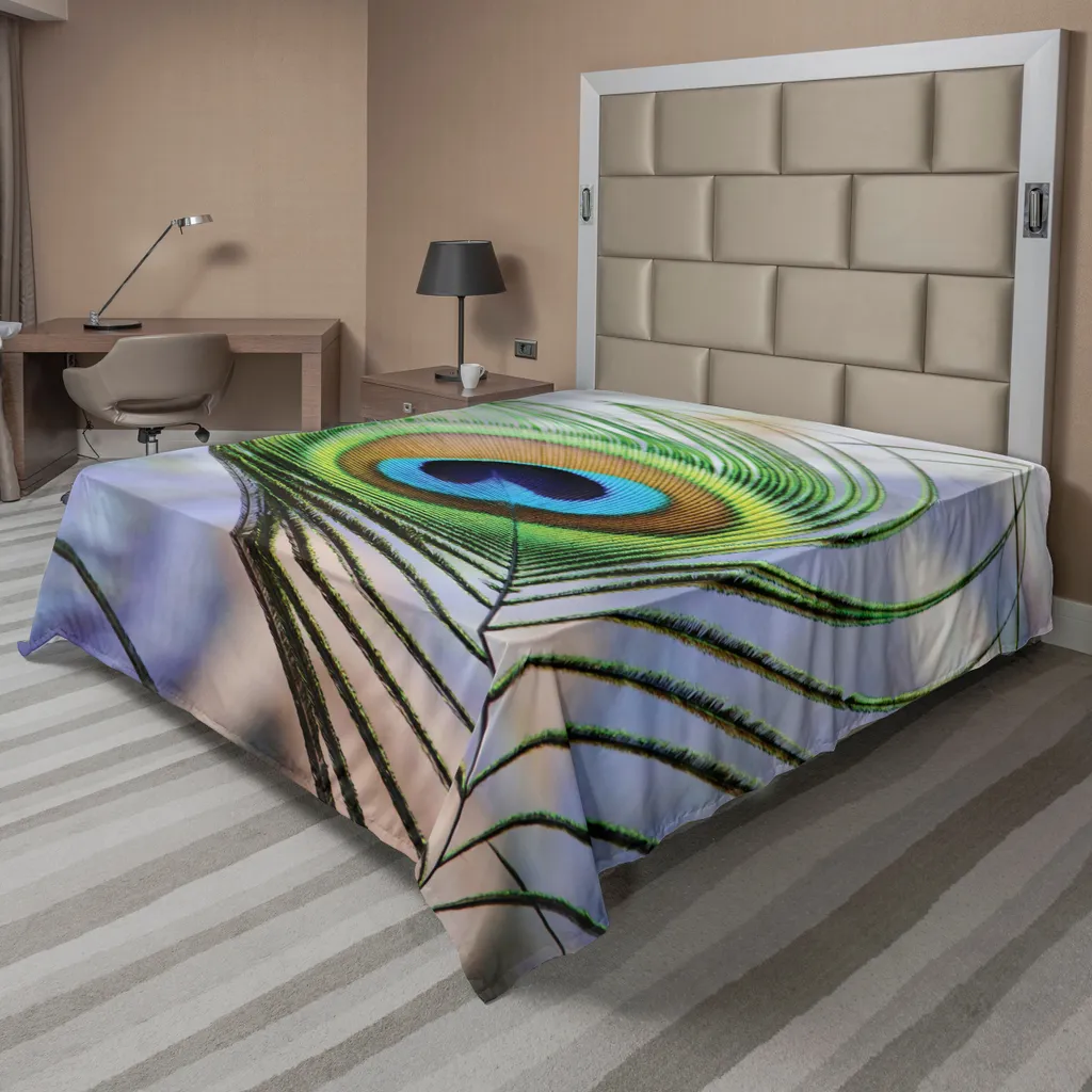 Drap de dessus pour lit King Size décoration tropicale chic et confortable