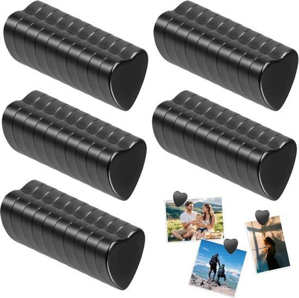 50 starke schwarze Magnete 20x5 mm, ideal für Büros, Schulen, Whiteboards, Kühlschränke, Bastelprojekte