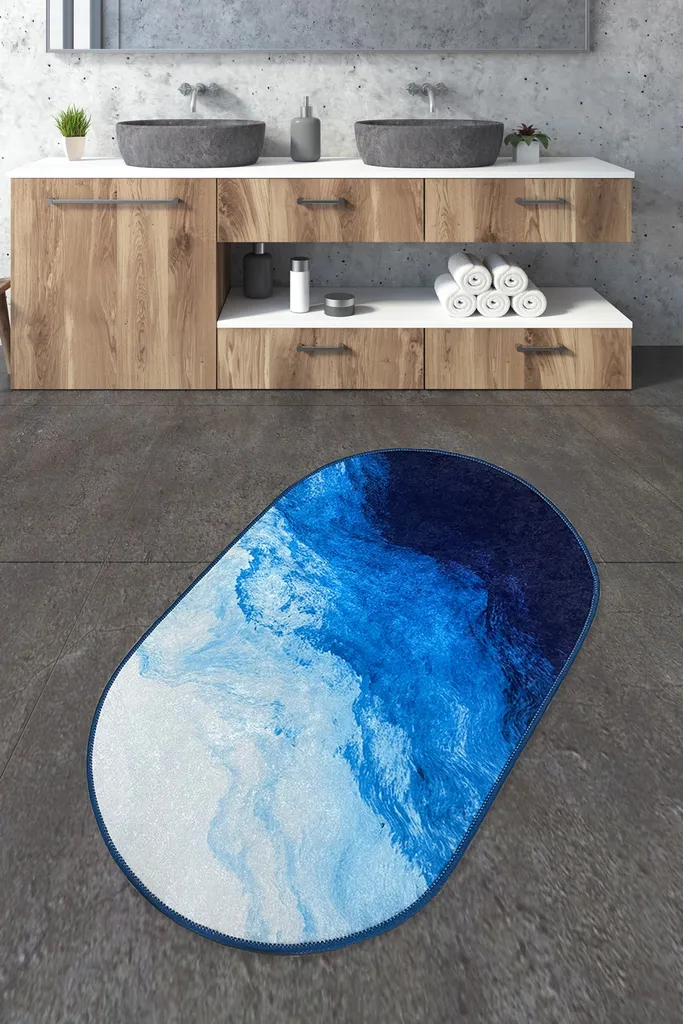 Tappetino Bagno 100% Poliestere Mijolnir Oseyan CHL1182 700g