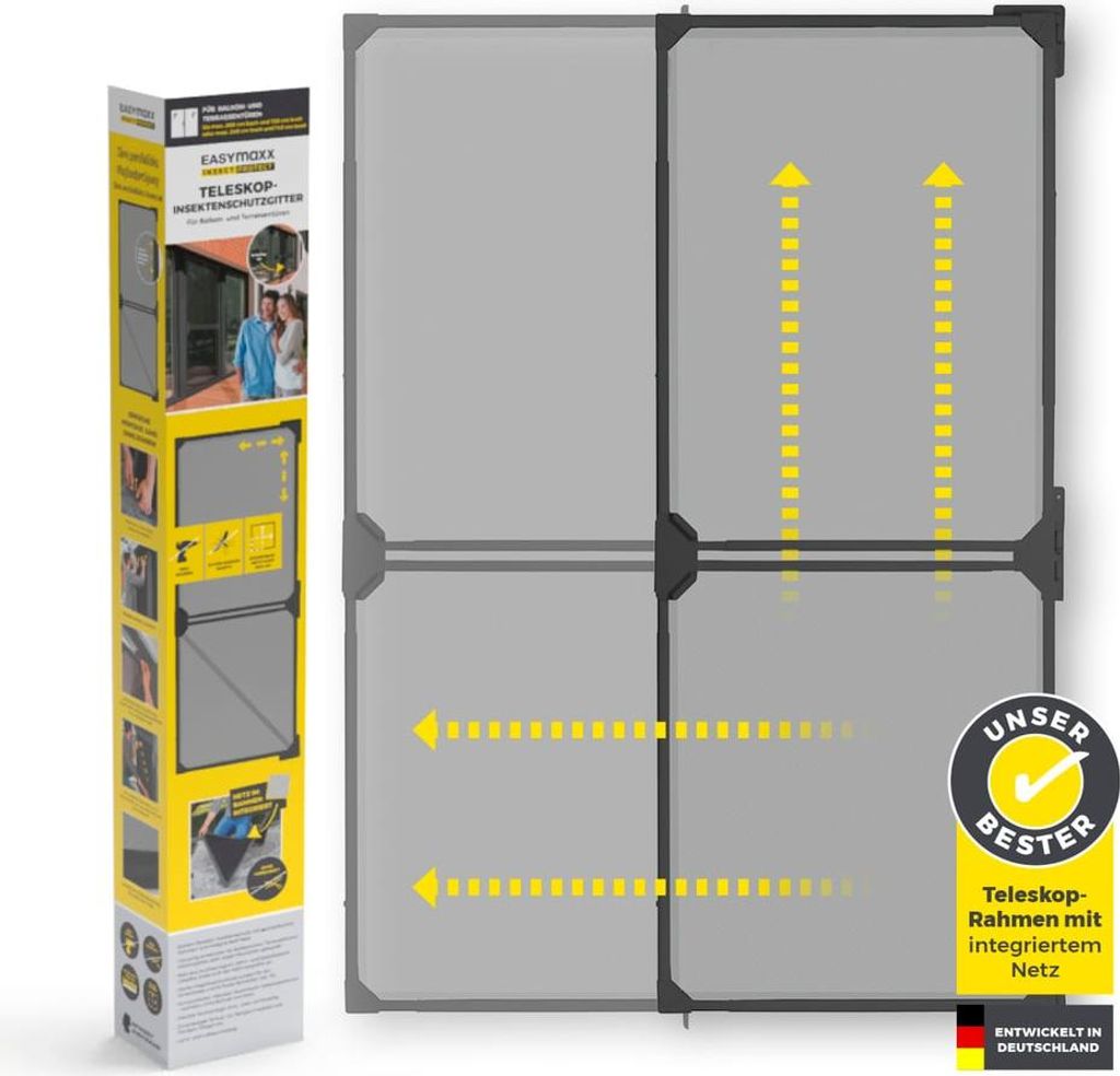 EASYmaxx Insect Protect Teleskop-Insektenschutzgitter Produktbild 