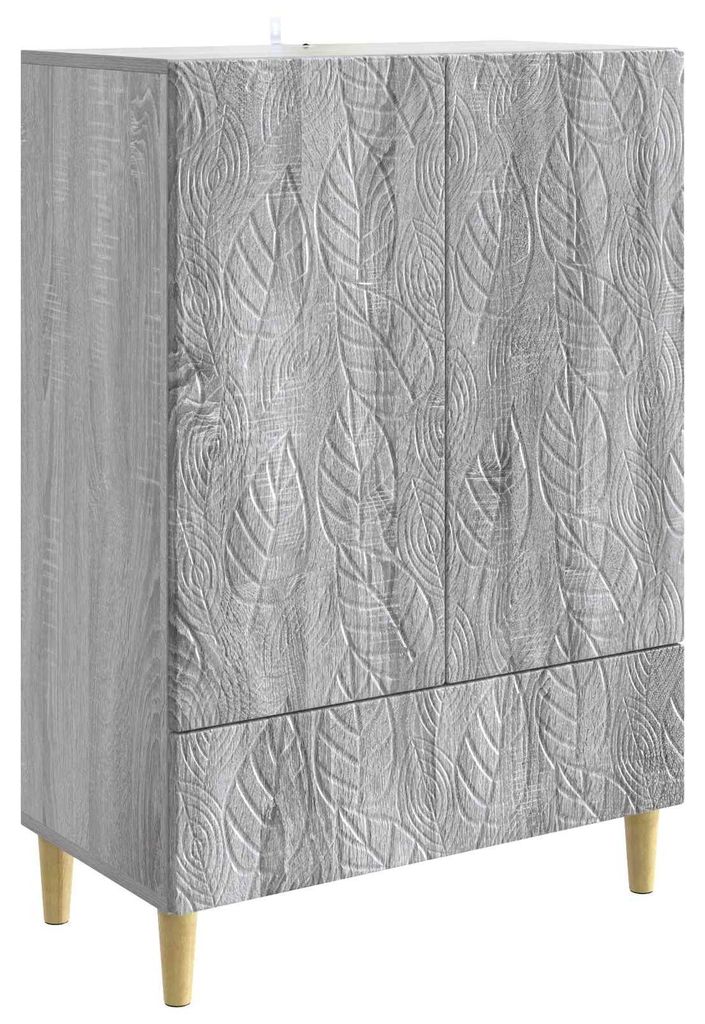 vidaXL Sideboard Grau Sonoma 66 x 34,5 x 95 cm Holzwerkstoff