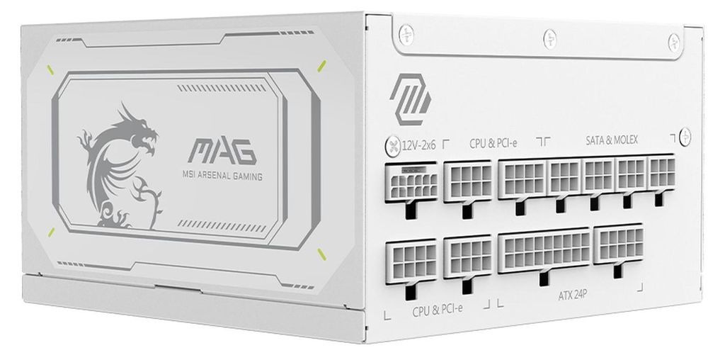 MSI 306-7ZP9B51-CE0 MSI Netzteil MAG A1000GL White PCIE5    Image du produit 