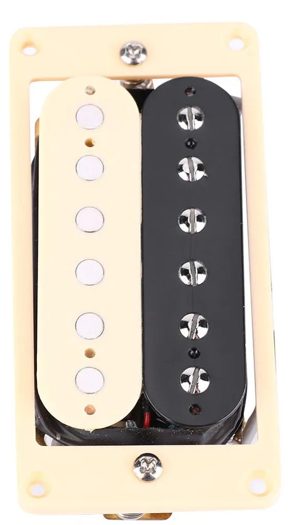 Micro Guitare Électrique GMC02 - Micro de Chevalet Jaune et Noir Style - 8