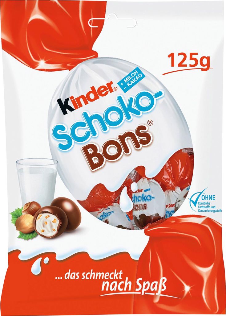 Kinder Schokolade Schoko-Bons 458393 125 g/Pack. Image du produit 