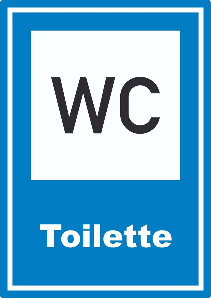 Toilette Aufkleber A0 (841x1189mm)