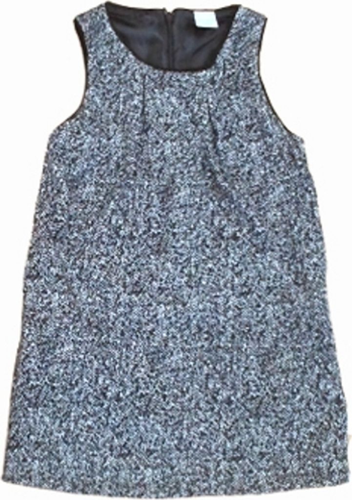 30535 Stummer Mädchen Trägerkleid – Größe 116 – Schwarz/Grau – Winterkollektion mit Reißverschluss – Perfekt für Blusen & Strickjacken!