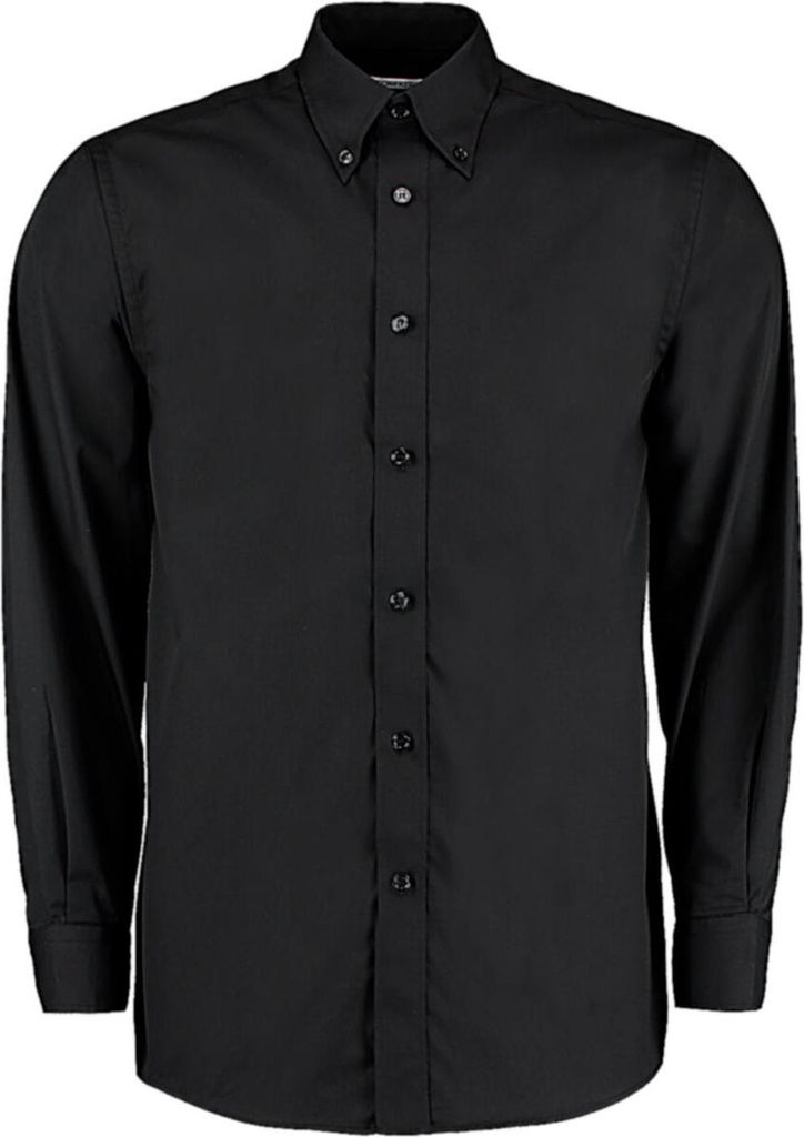 Kustom Kit Slim Fit Herren Business Langarm Hemd, Größe:L Produktbild 