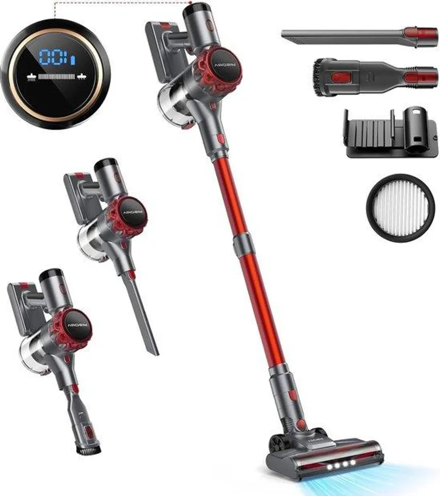 Aspirateur sans fil idéal pour grandes maisons et sols durs - 55 minutes