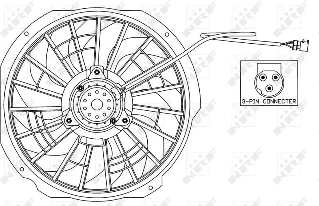 Ventilateur moteur électrique pour BMW Série 3 E36 et Z3 - Ref NRF 47025 Neuf
