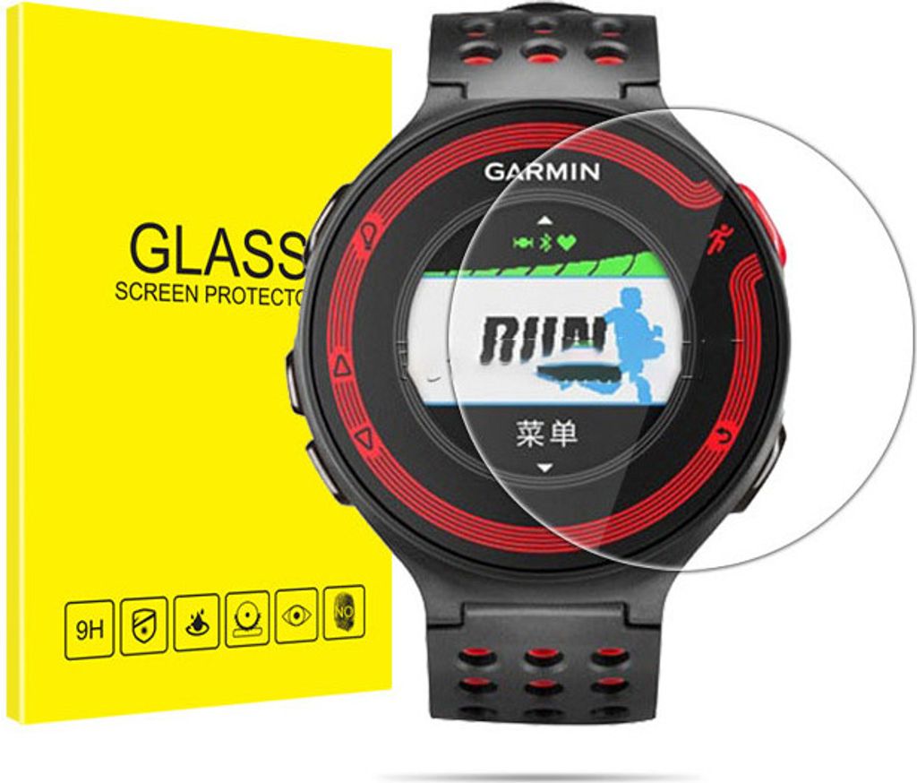INF Displayschutz aus gehärtetem Glas für Smartwatch, 2er-Pack Garmin Forerunner 220