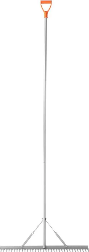 Rastrello da giardino, testa larga 914 mm, manico 3380 mm, grande rastrello da giardino in alluminio per impieghi gravosi, livella per asfalto per smuovere il terreno, giardino e cortile, cura della ghiaia del laghetto e del prato sulla spiaggia, corda da 15,8 m - 9