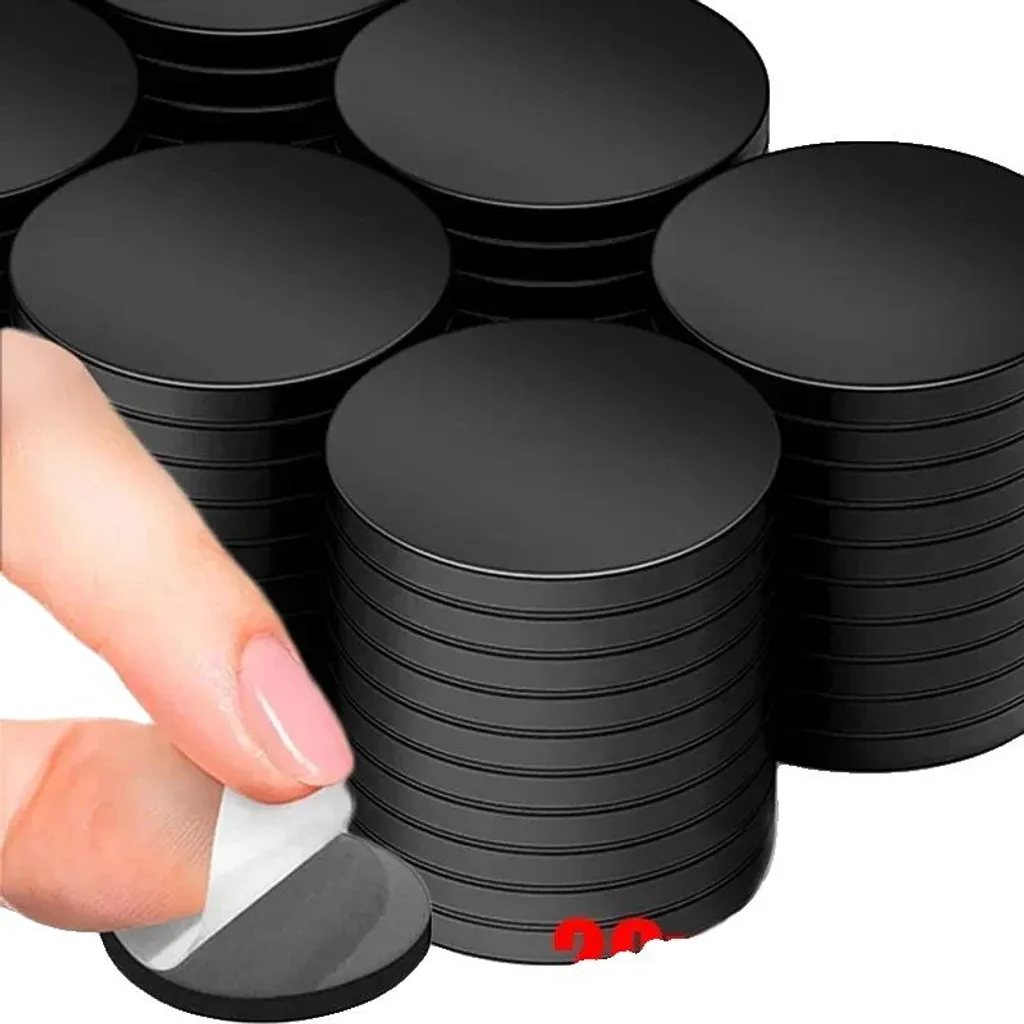 Solution fixation magnétique sans percer : pastilles adhésives 20mm