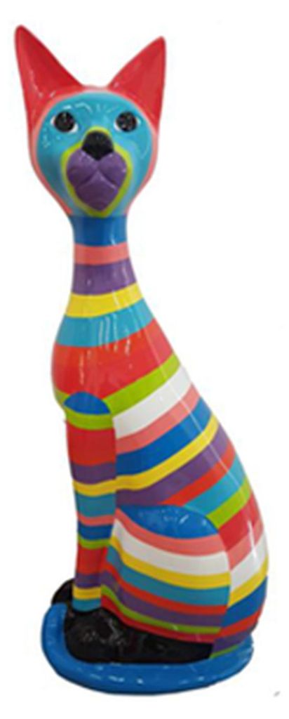 Design Dekoration Figur Katze aus Kunststoff Garten Statuen 98 cm Neu Skulptur