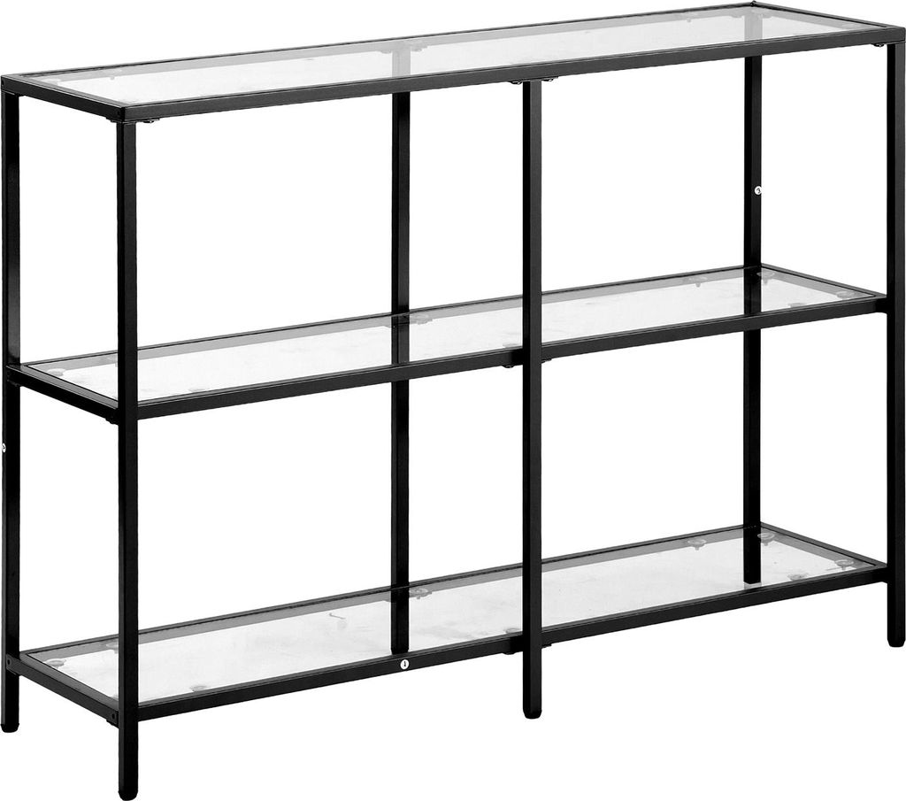 SucceBuy 3-stufiger Konsolentisch aus Glas mit rechteckigem Produktbild 
