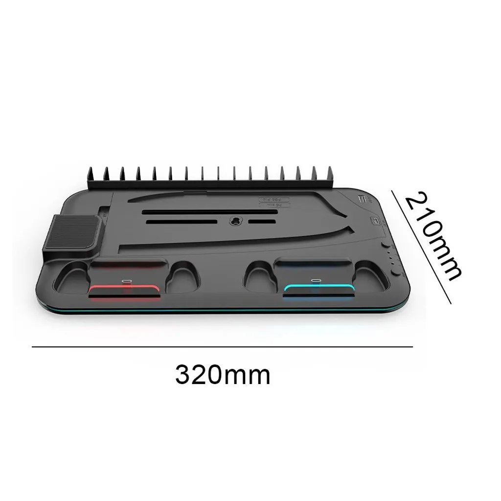 Support Vertical PS5 et PS5 Slim avec Double Station de Charge Noir - 7