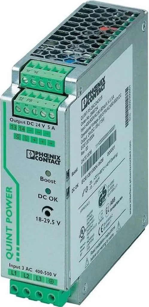 Alimentation 24V DC 5A QUINT-PS avec Dynamic Boost 120W Gris 2866734