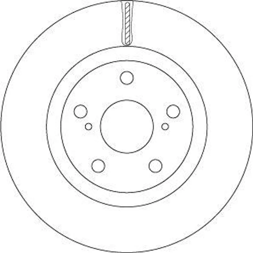 Disque de frein TRW DF6675 en carbone haute performance pour Toyota Camry