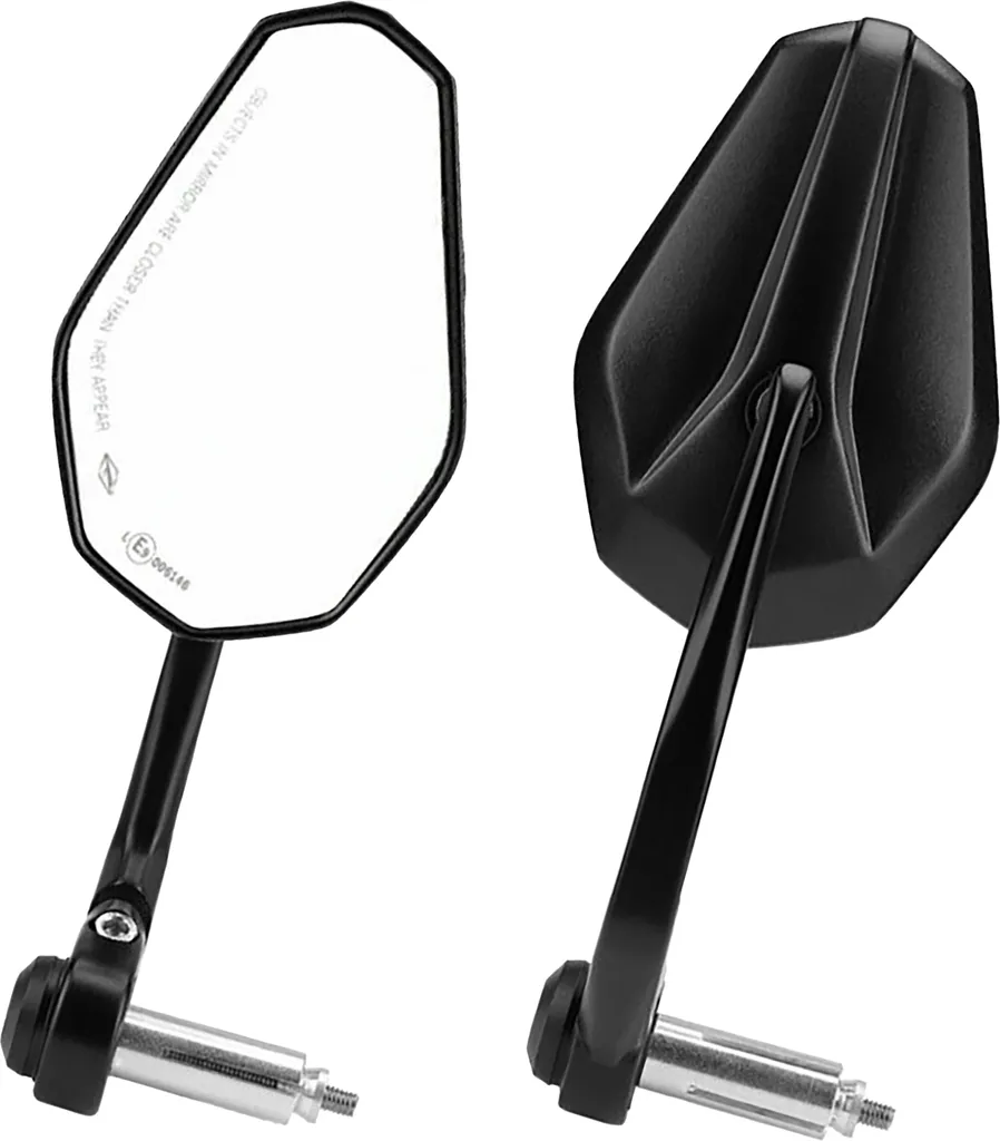 Specchio per manubrio "SOLID 1" M6 Universale nero