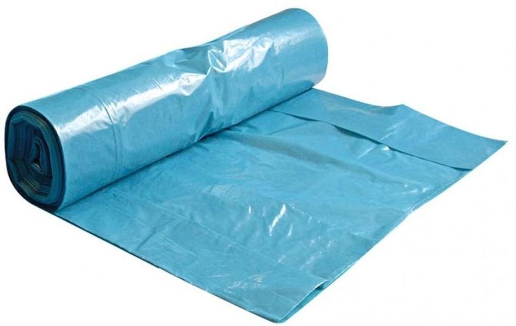 Franz Mensch Müllbeutel LDPE, 120 l, ca. 40 µ, blau, 10 x Produktbild 