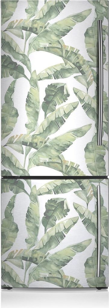 Kühlschrankmagne Kühlschrank Aufkleber Magnetfolie Dekoration 60x205 cm - Bananenblätter