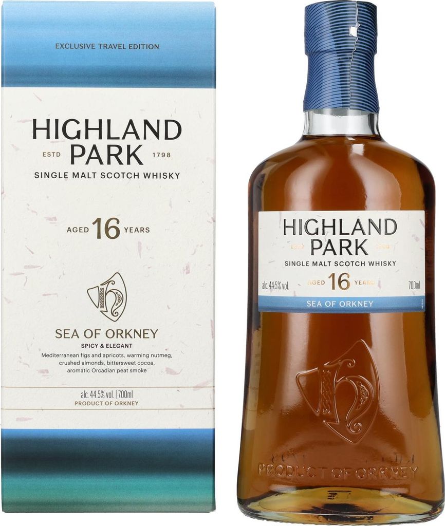Highland Park 16 Years Old SEA OF ORKNEY Single Malt Scotch Whisky 44,5% Vol. 0,7l in Geschenkbox