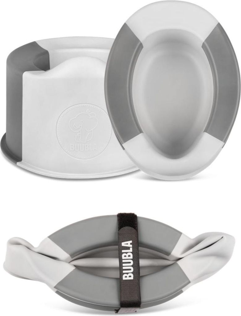 Buubla Skladací cestovný nočník - Iron Steel Obrázok produktu 