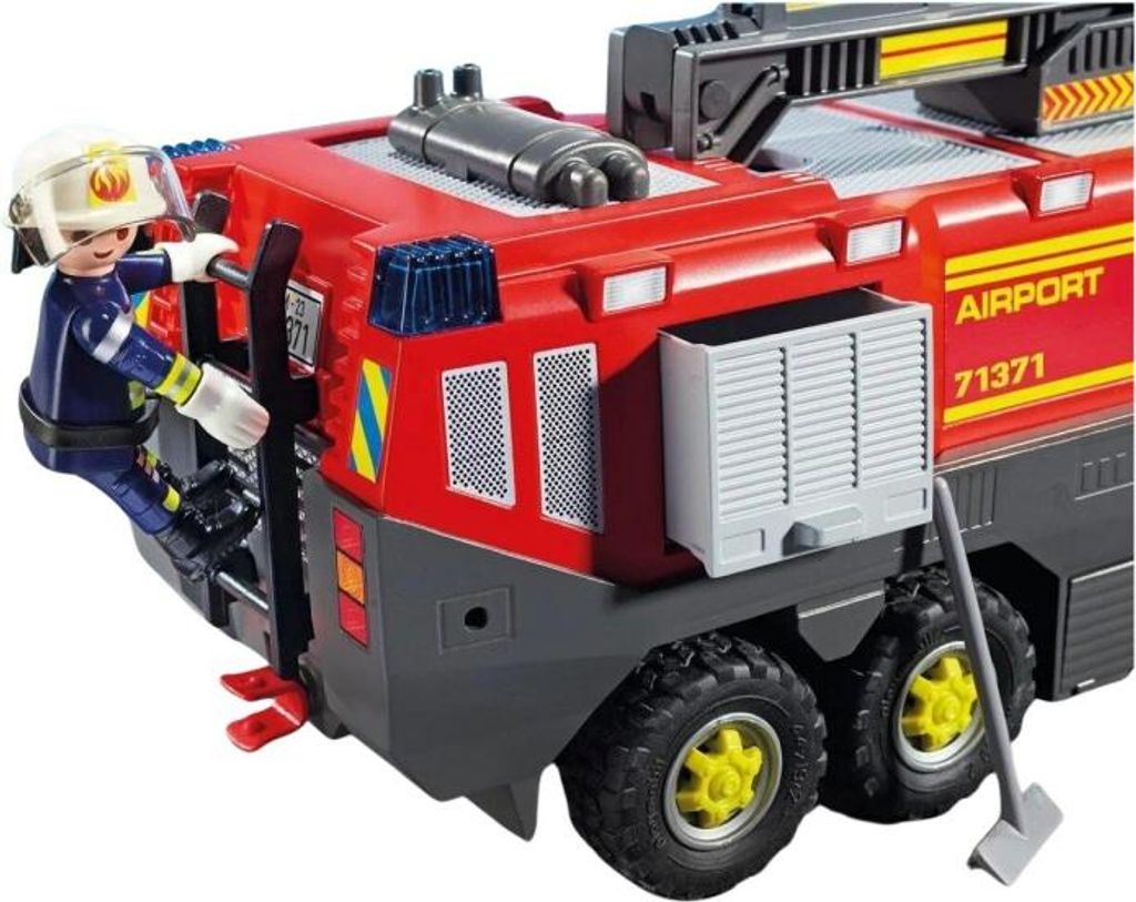 PLAYMOBIL 71371 Airport Fire Truck With Light & Sound - Adventure Toy For Kids 5+ - View #7