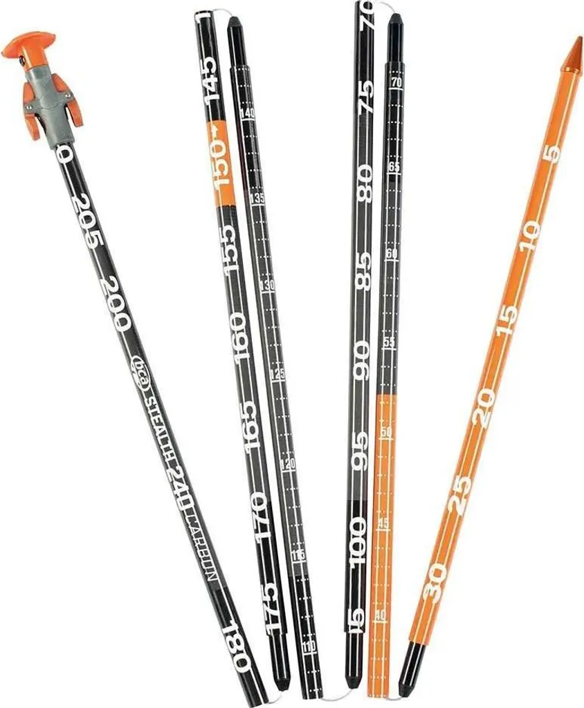 Sonde de recherche avalanche BCA Stealth 240 Carbon Noir pour Freeride