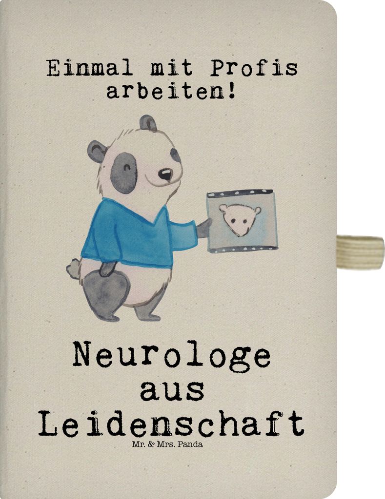 Mr. & Mrs. Panda notizbuch Neurologe Leidenschaft - Transparent - Geschenk, Medizinstudium, Skizzenbuch, Mediziner, Journal, Beruf, Tagebuch, Spruc...