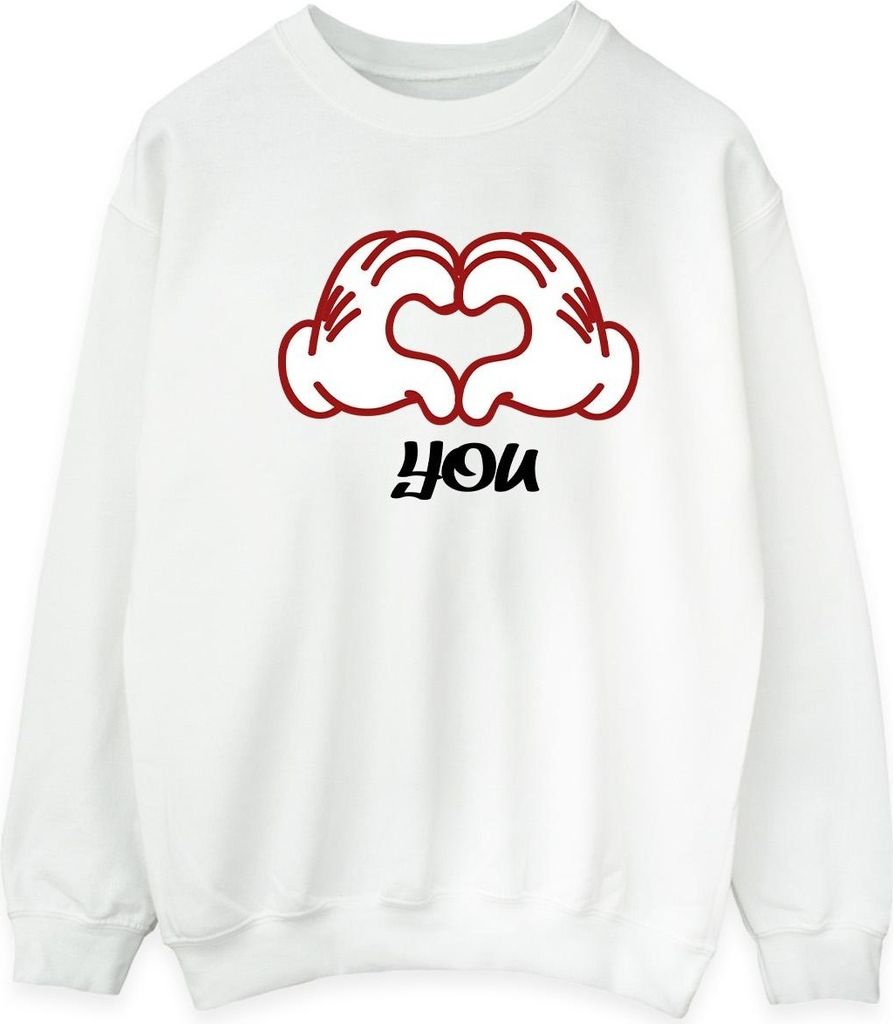 Disney - "Love You Hands" Sweatshirt für Herren BI40004 (XXL) (Weiß)