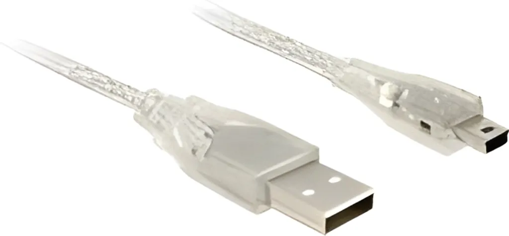 Cavo Delock USB Mini-B 3 metri Trasparente | Qualità di una Volta