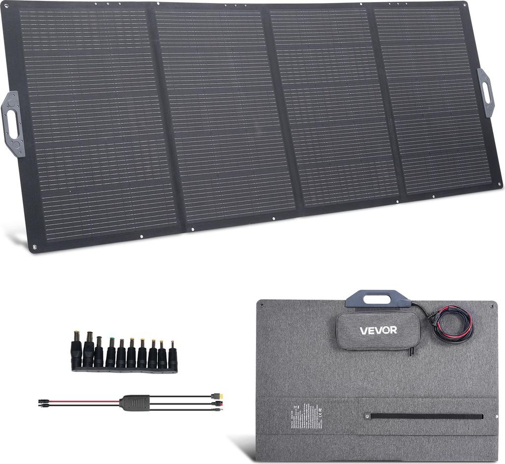 VEVOR Opvouwbaar zonnepaneel 400W, draagbare zonne-oplader Productafbeelding 
