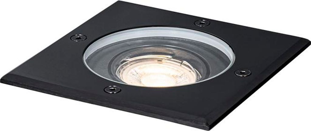 QAZQA - Modern Bodenstrahler Außen Befahrbar für den Außenbereich, schwarz, quadratisch, verstellbar, IP65 – Delux I Außenbeleuchtung - Edels...
