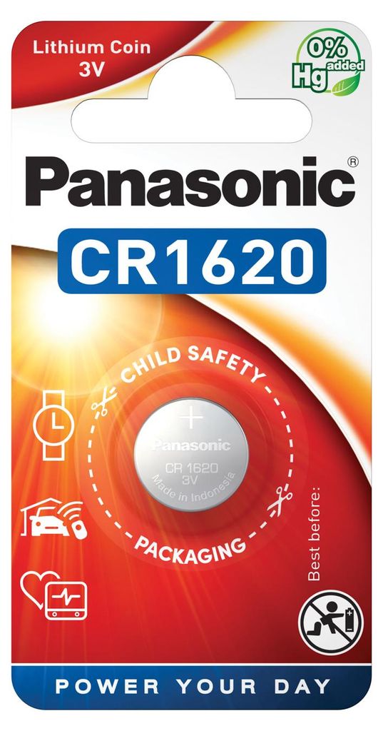 Panasonic CR1620L/1BP Knopfzelle Li Obrázok produktu 