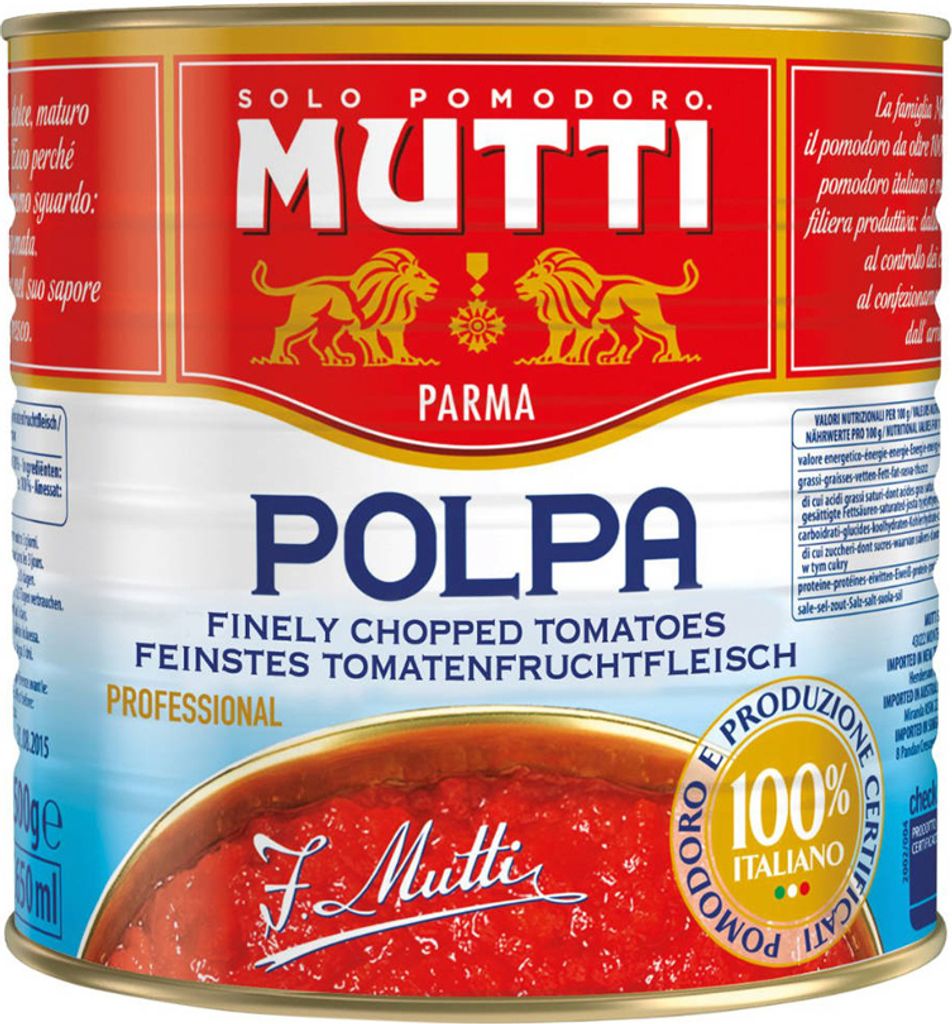 3x Mutti Polpa Di Pomodoro 2,5kg Produktbild 