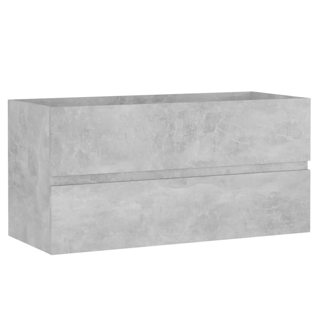 vidaXL Mobiletto Grigio Cemento 90x38,5x45 cm - Arredo Design Industriale