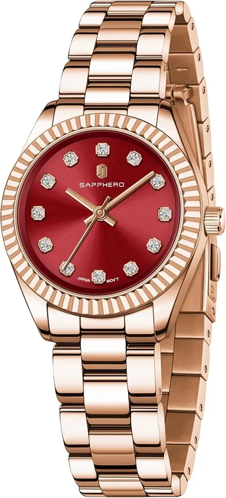 Orologio Donna Acciaio 30mm - Ricordi Preziosi e Cristalli 5ATM