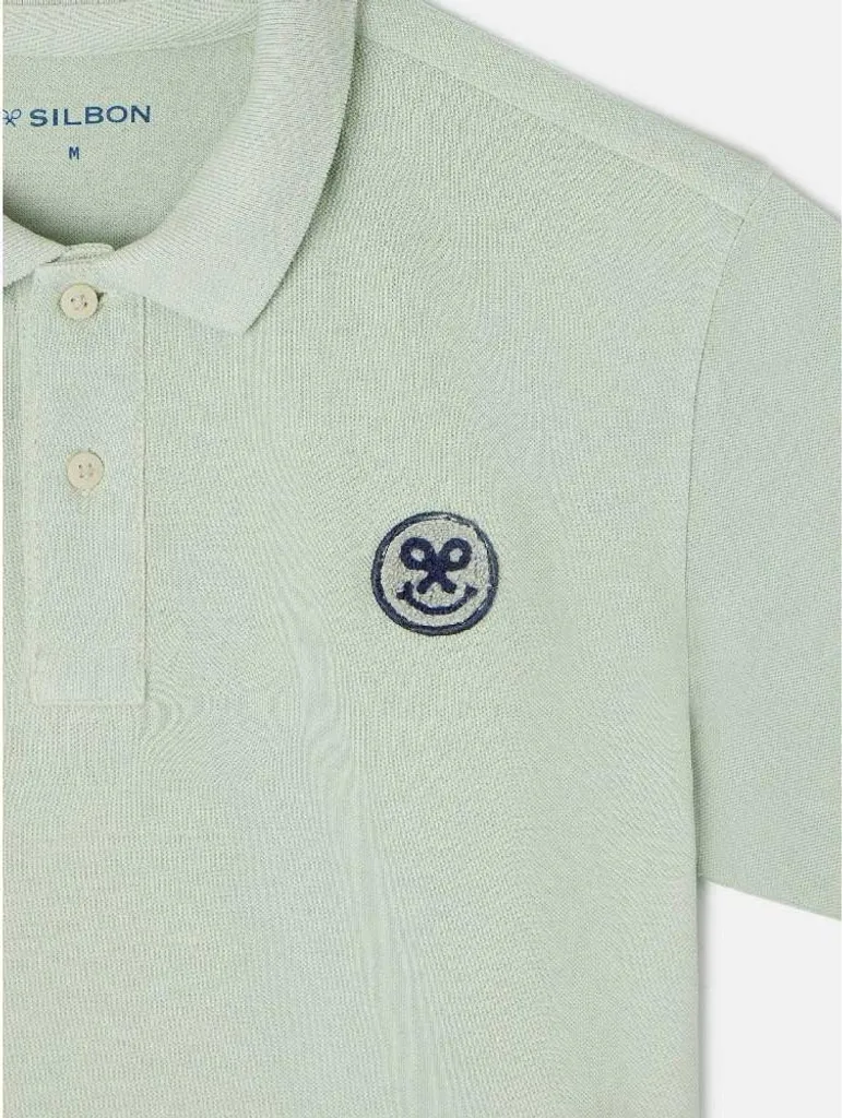 Pull Silbon WIP 130993 Vert en Coton Premium Taille L Maille Douce