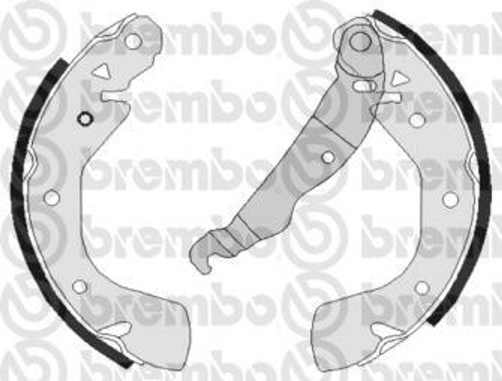 Brembo Bremsbackensatz Hinterachse S 59 525