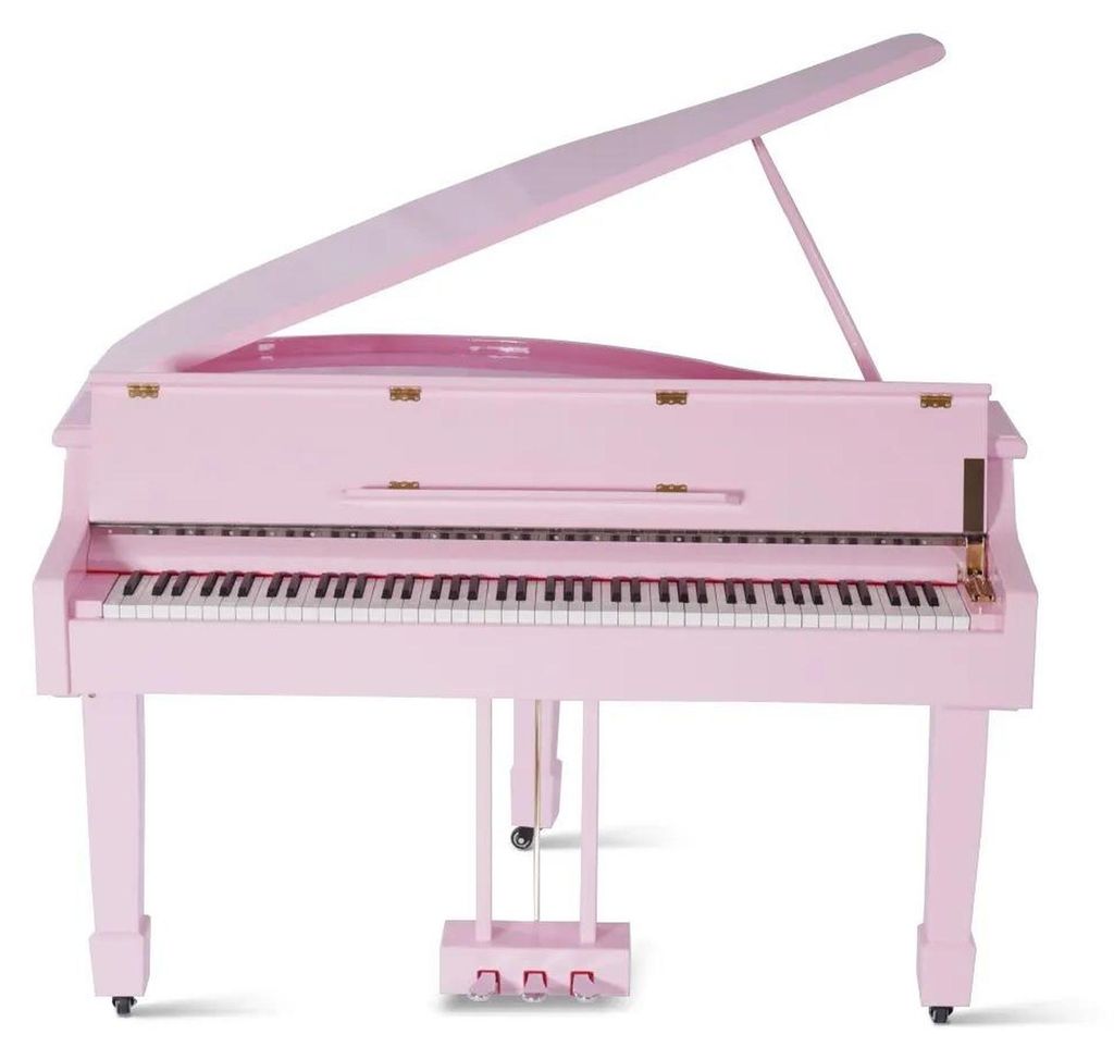 Rosa Flügel Klavier Digitalpiano Flügelklavier Hochglanz Piano