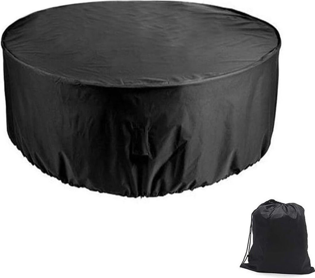 Schutzhülle für runden Tisch – Abdeckung für 6-Sitzer-Möbel, 1,1 x 2,3 m