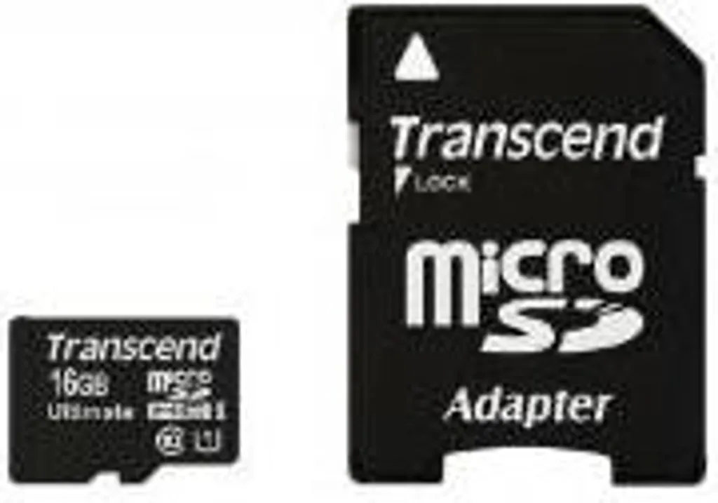 Transcend MicroSDHC 16GB MLC 600x Class 10 UHS-I Ultra Rapide + Support