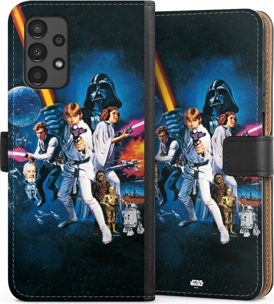 DeinDesign Klapphülle für Samsung Galaxy A13 4G Handytasche Lederhülle Tasche Episode IV Fanartikel Star Wars