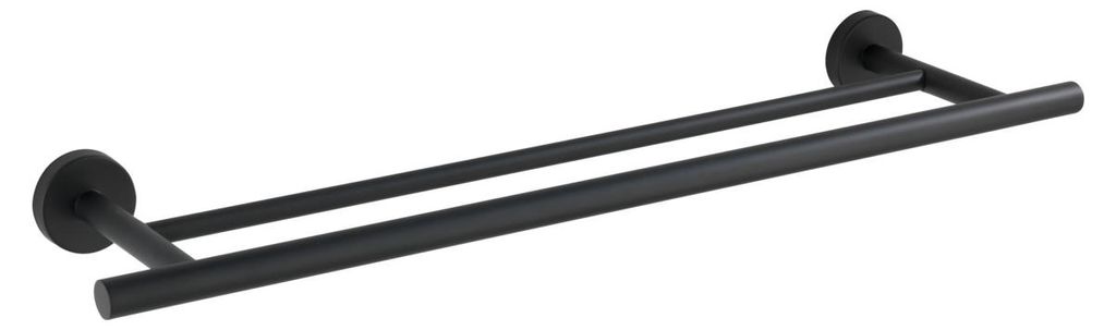 WENKO Handtuch Halter Stange Duo Bosio Duo matt Edelstahl Produktbild 