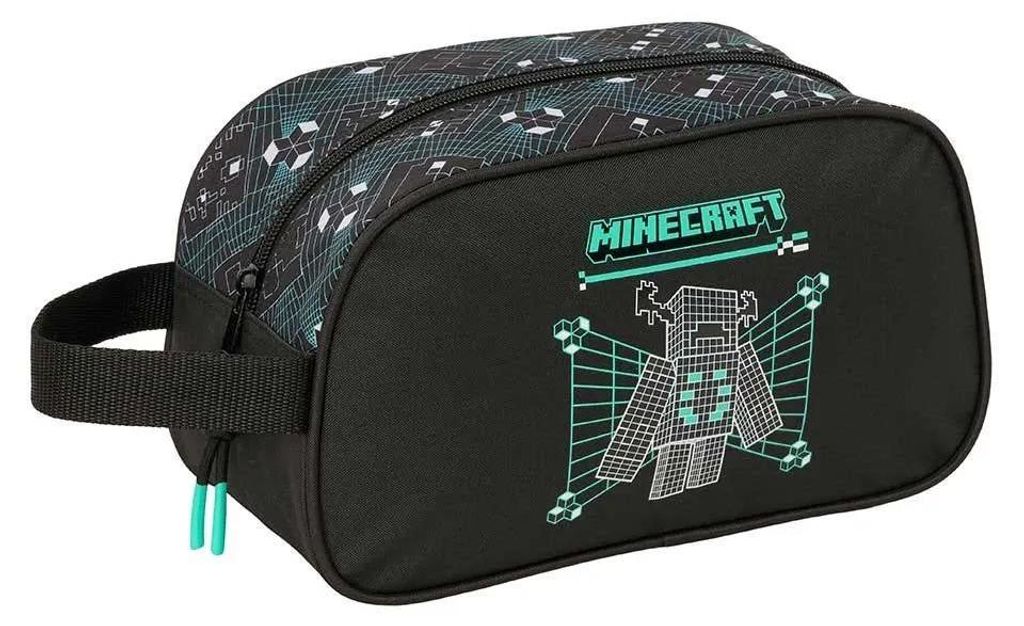 Safta Minecraft Screen 5l 26x12x15 Cm Kulturbeutel Schwarz  Produktbild 